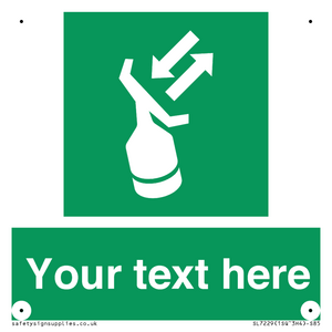 Custom sign safe condition Search and rescue transponder